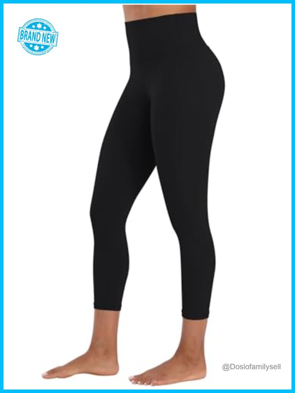 High Waisted Capri Leggings Buttery Soft Tummy Control Gym Yoga